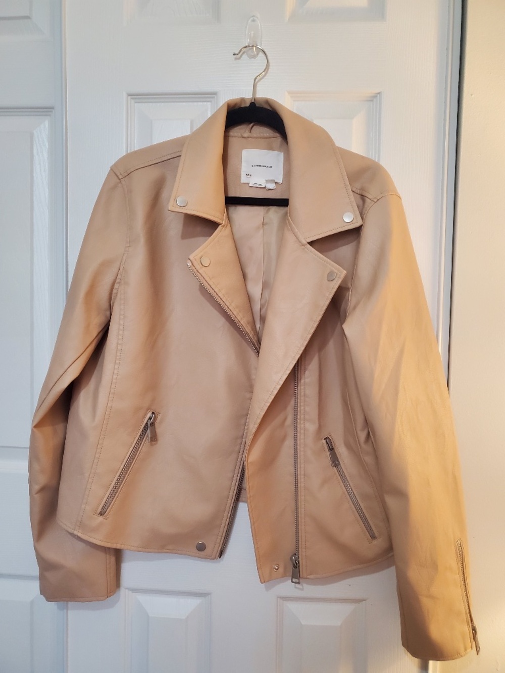Anthropologie The Saige Faux Leather Moto Jacket